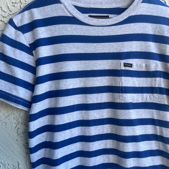 BRIXTON Striped Short Sleeve T/Shirt !!BUNDLE!! x2 - Men’s Small - Picture 9 of 14